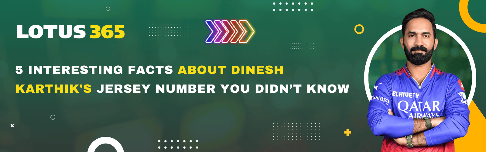 5 Interesting Facts About Dinesh Karthik's Jersey Number You Didn’t Know