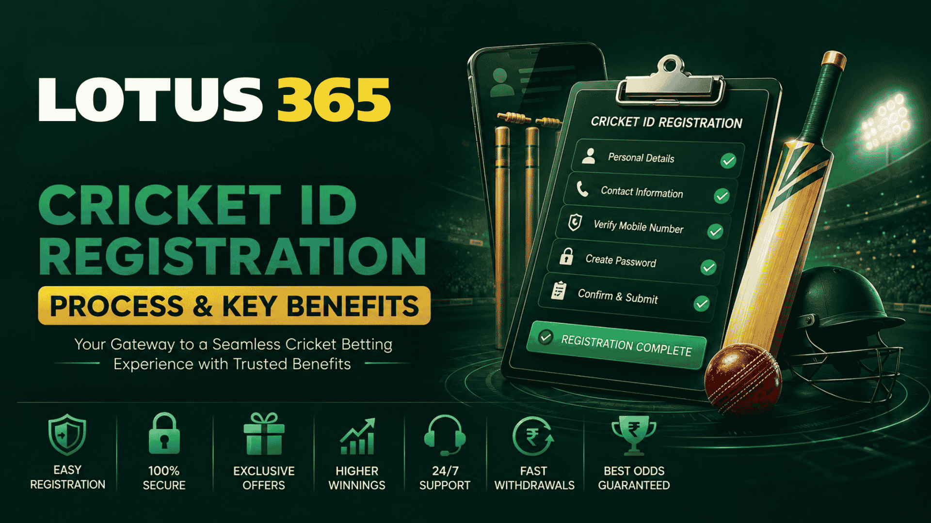 Lotus 365 Cricket ID Registration Process & Key Benefits 
