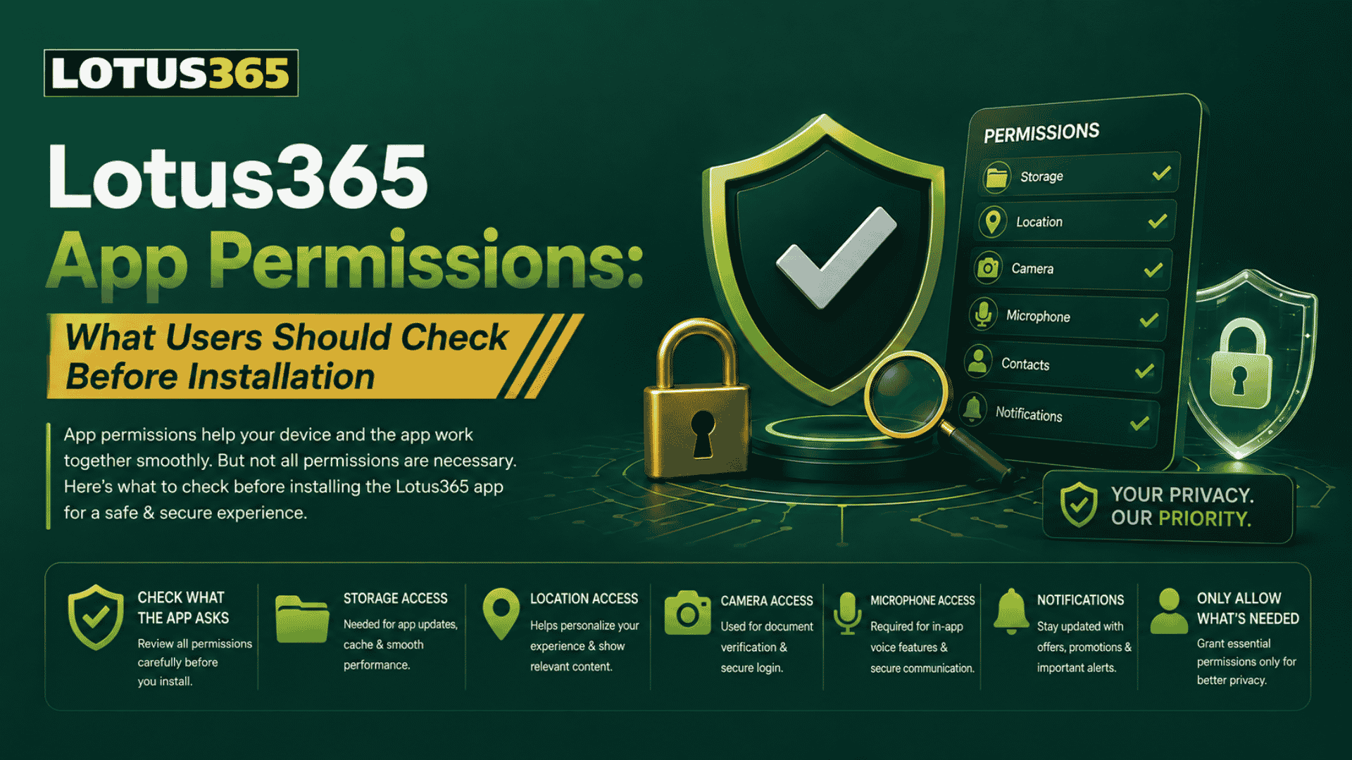 Lotus365 App Permissions What Users Should Check Before Installation