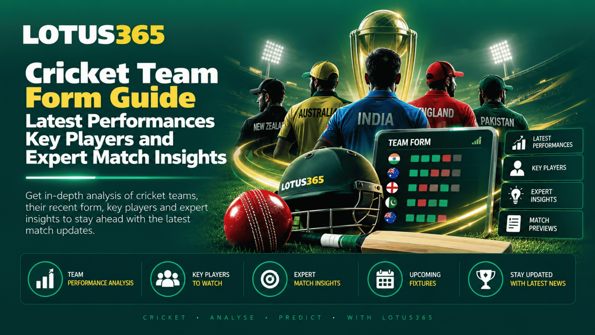 Cricket Team Form Guide Latest Performances Key Players and Expert Match Insights