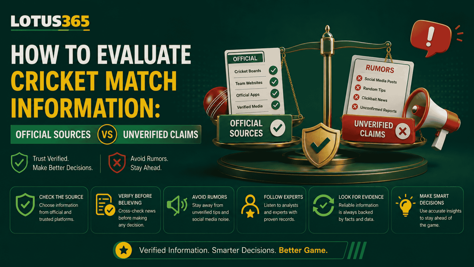 How to Evaluate Cricket Match Information Official Sources vs Unverified Claims