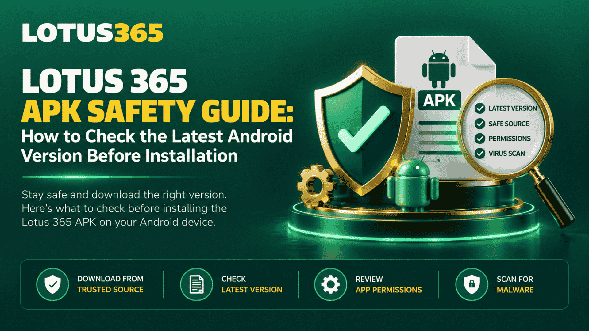 Lotus 365 APK Safety Guide How to Check the Latest Android Version Before Installation