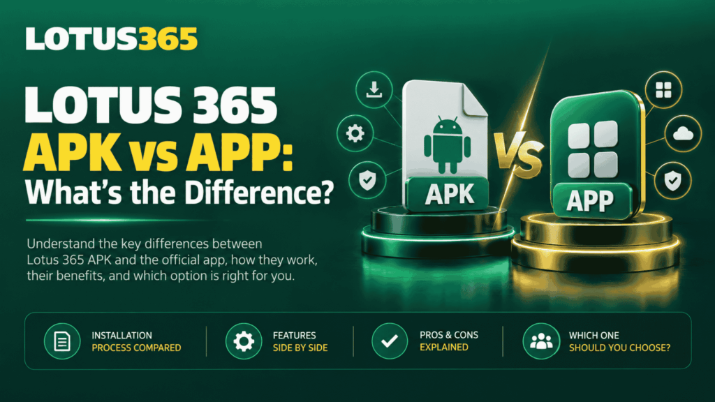Lotus 365 APK vs App What's the Difference