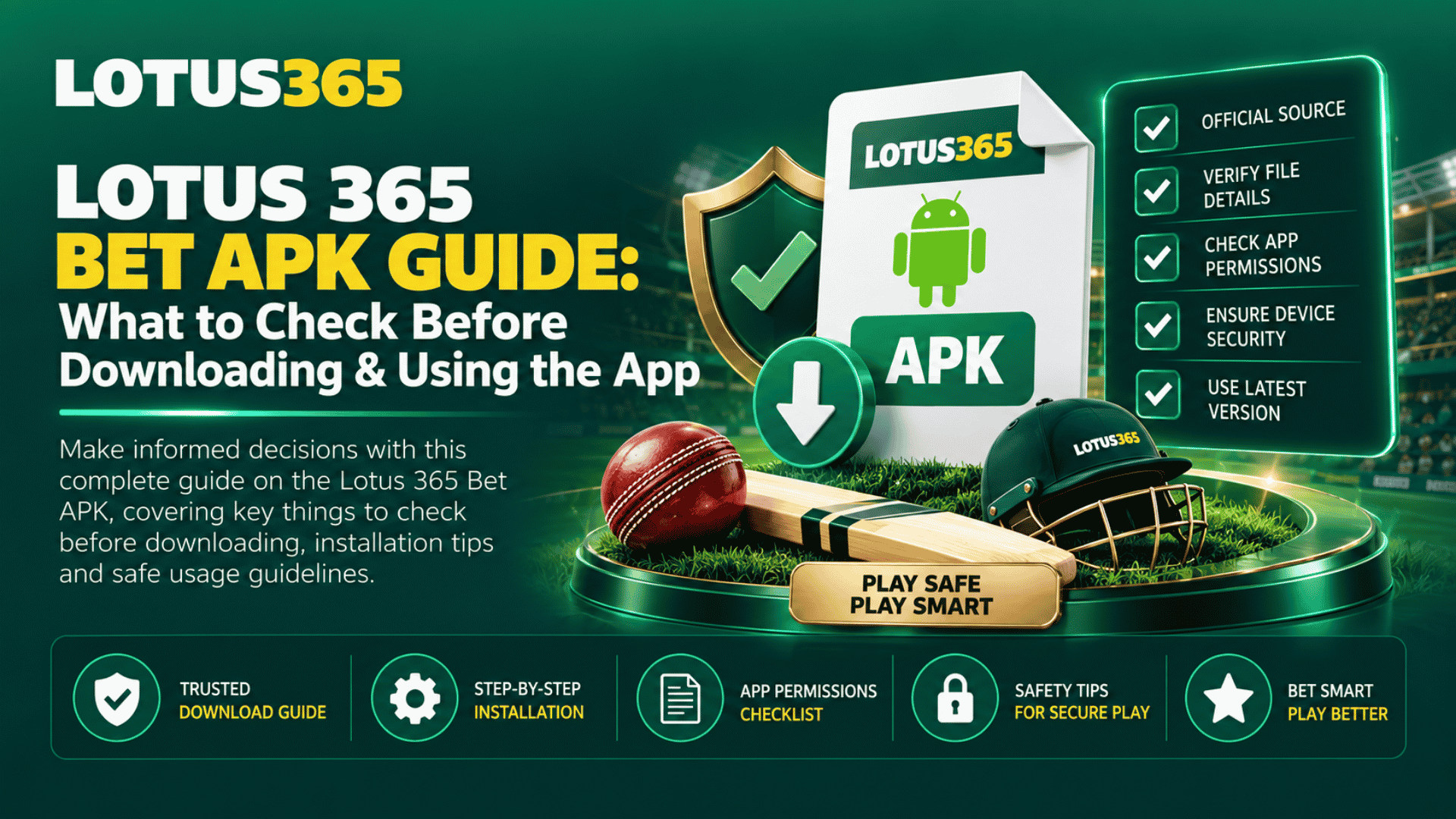 Lotus 365 Bet APK Guide What to Check Before Downloading & Using the App
