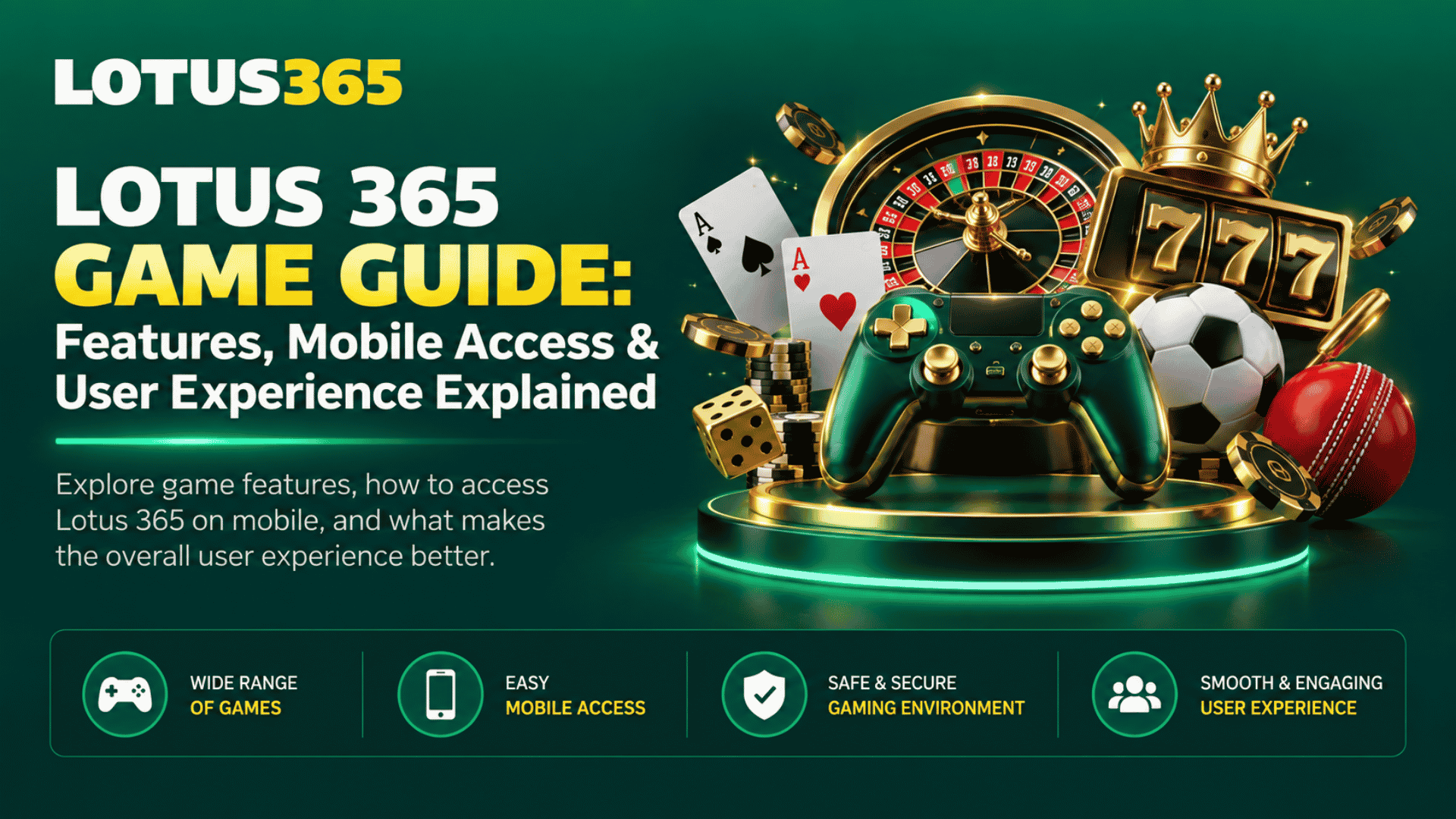 Lotus 365 Game Guide Features, Mobile Access & User Experience Explained