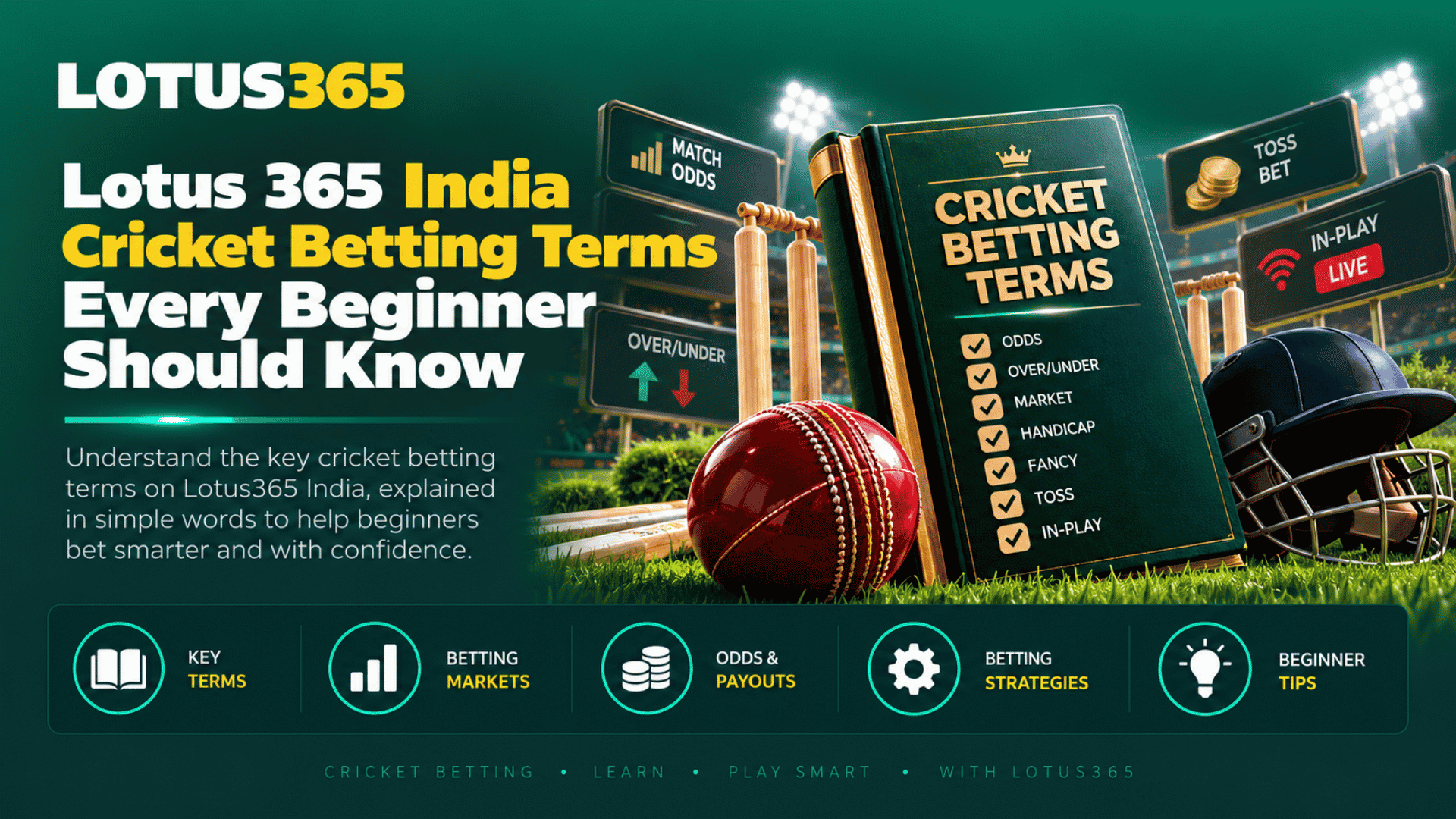 Lotus 365 India Cricket Betting Terms Every Beginner Should Know