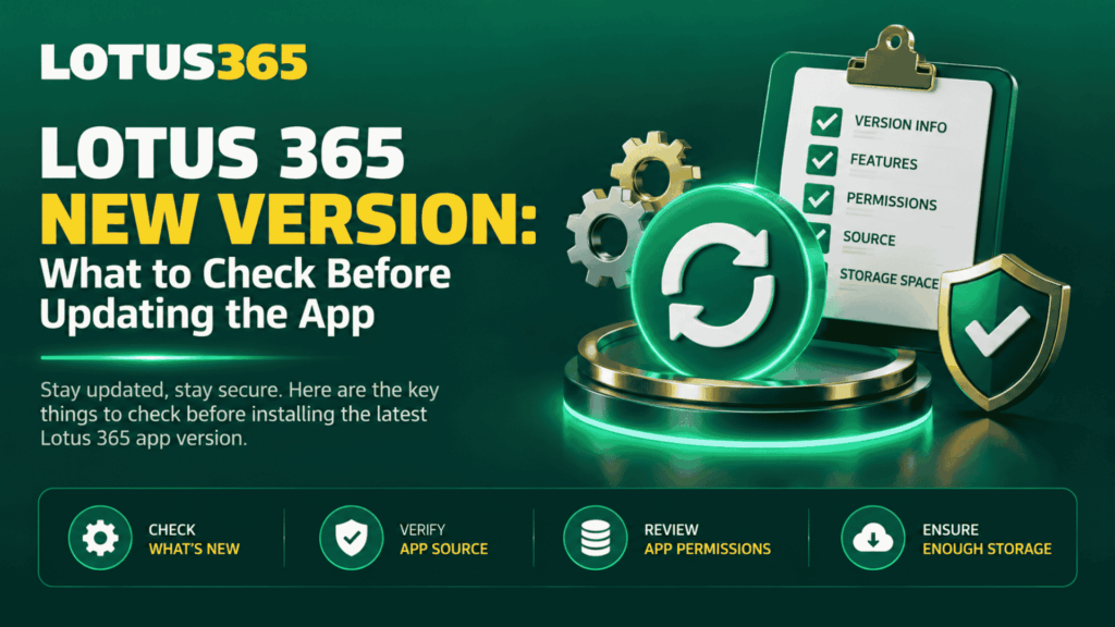 Lotus 365 New Version What to Check Before Updating the App
