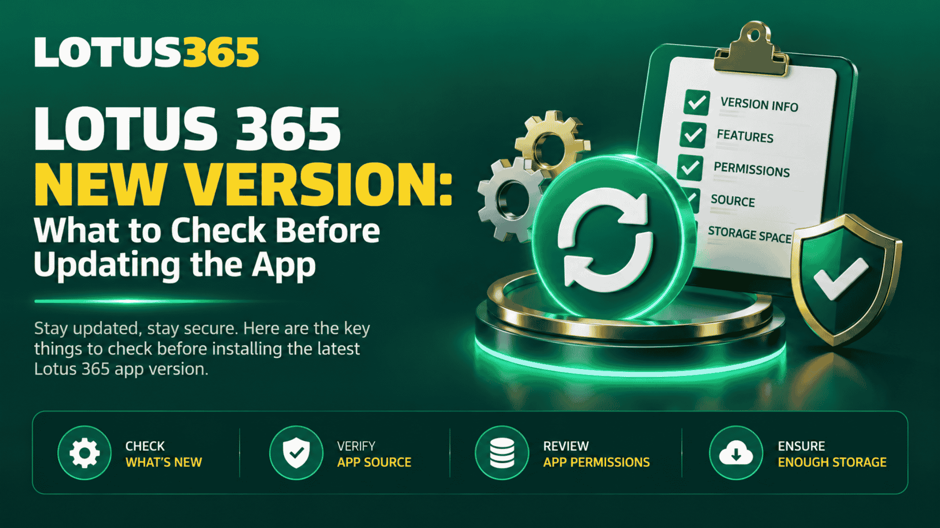 Lotus 365 New Version What to Check Before Updating the App