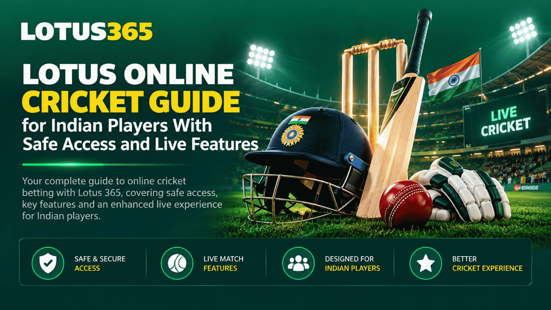 Lotus Online Cricket Guide for Indian Players With Safe Access and Live Features