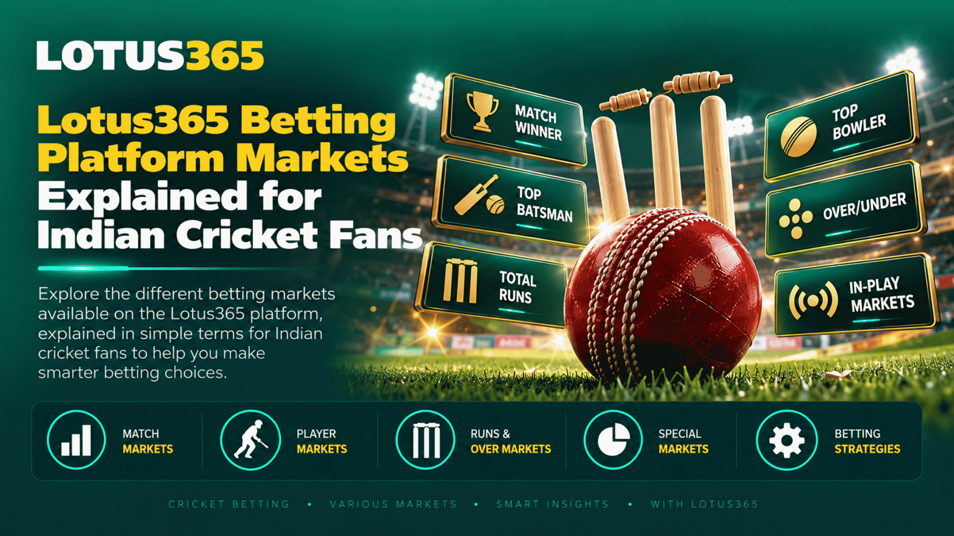 Lotus365 Betting Platform Markets Explained for Indian Cricket Fans