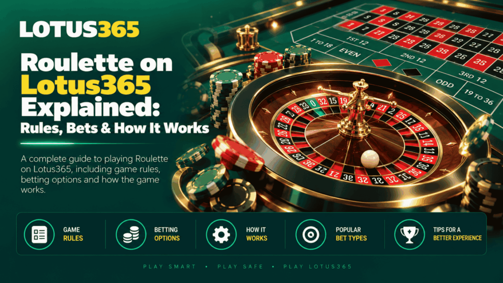 Roulette on Lotus365 Explained Rules, Bets & How It Works