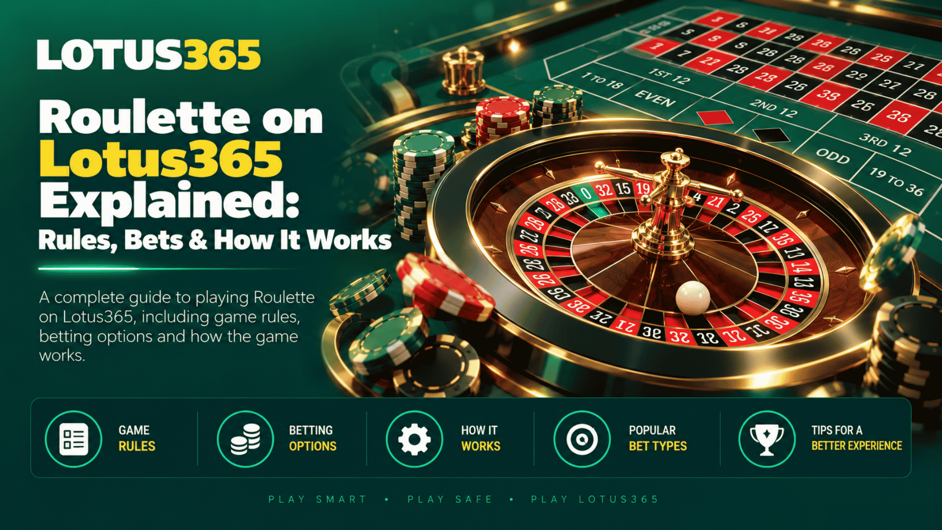 Roulette on Lotus365 Explained Rules, Bets & How It Works