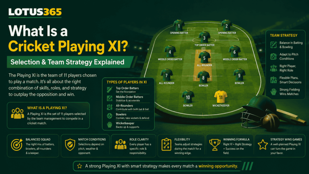 What Is a Cricket Playing XI Selection & Team Strategy Explained