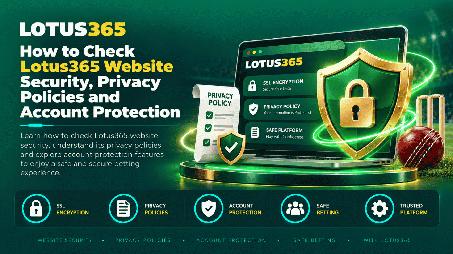 How to Check Lotus365 Website Security, Privacy Policies and Account Protection