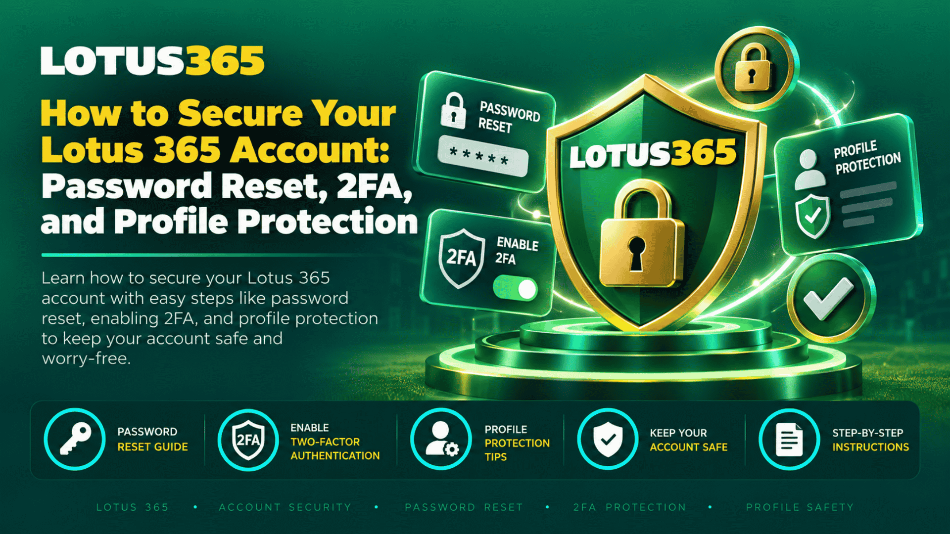 How to Secure Your Lotus 365 Account Password Reset, 2FA, and Profile Protection