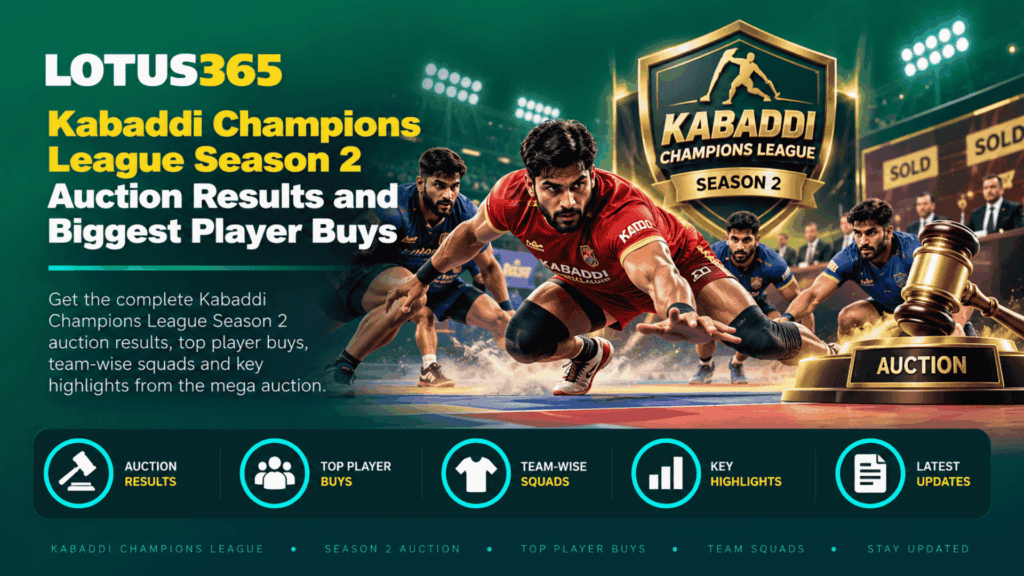 Kabaddi Champions League Season 2 Auction Results and Biggest Player Buys