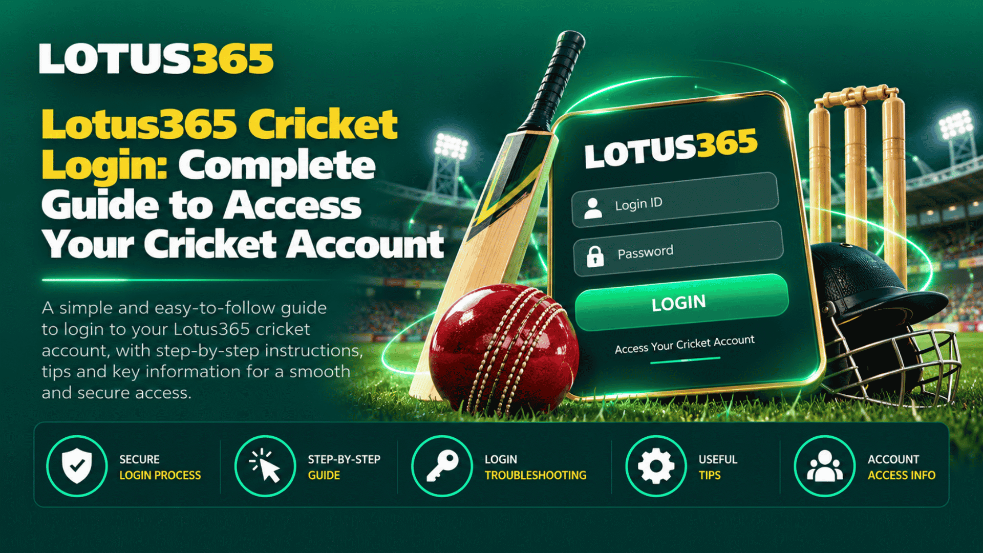 Lotus365 Cricket Login Complete Guide to Access Your Cricket Account