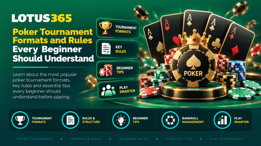 Poker Tournament Formats and Rules Every Beginner Should Understand