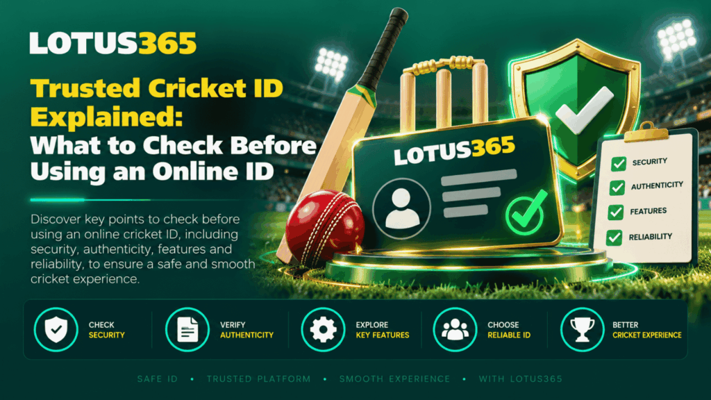 Trusted Cricket ID Explained What to Check Before Using an Online ID